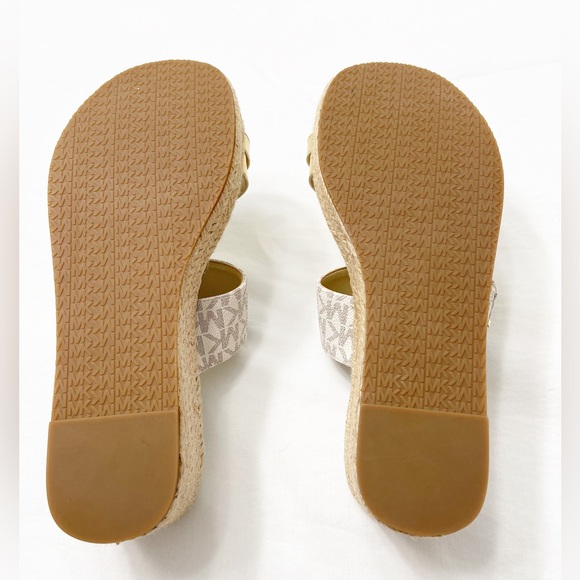 Women Michael Kors Sidney Mid Wedge Slip On Sandal - Picture 8 of 11